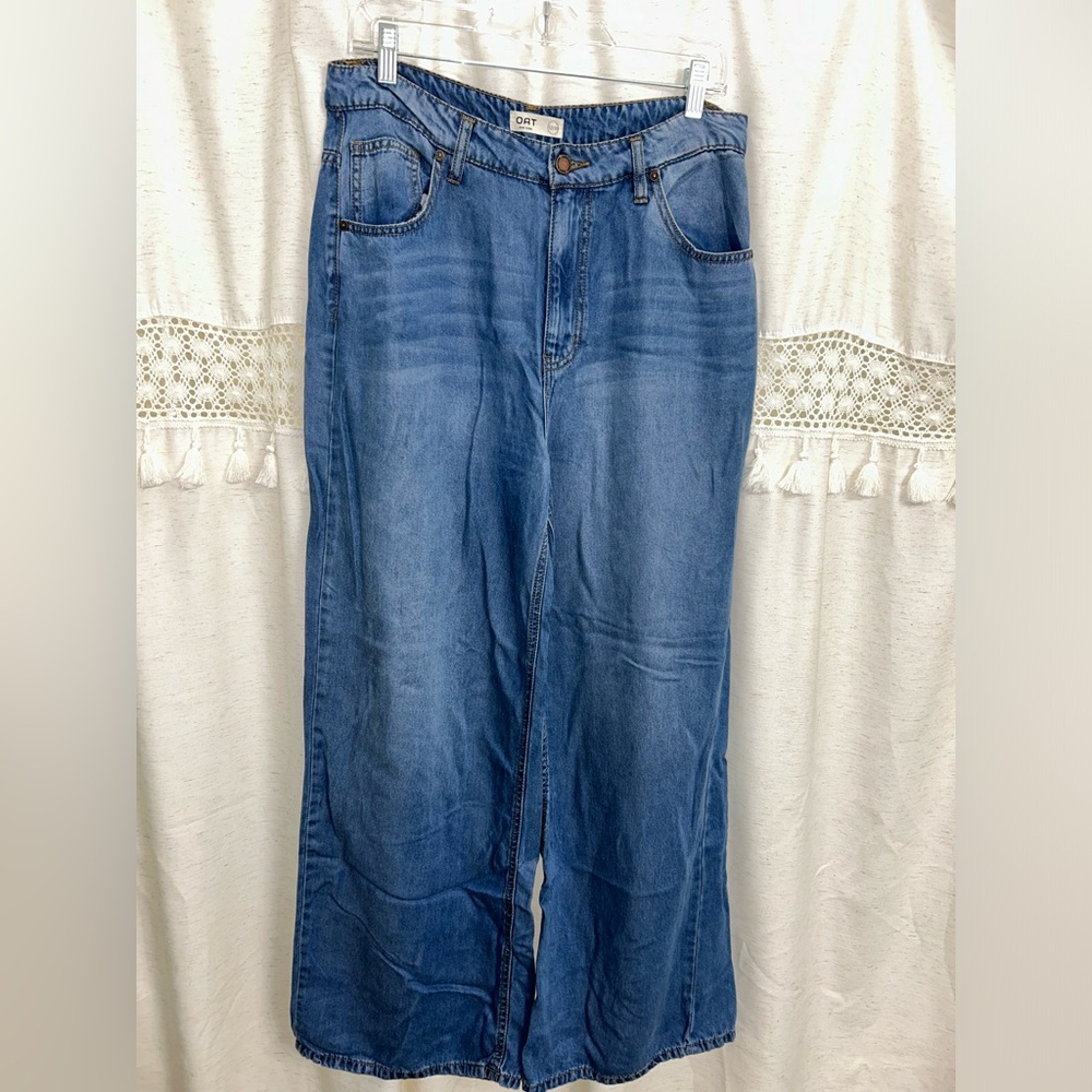 Oat New York Blue Flare & Wide Leg Jeans
